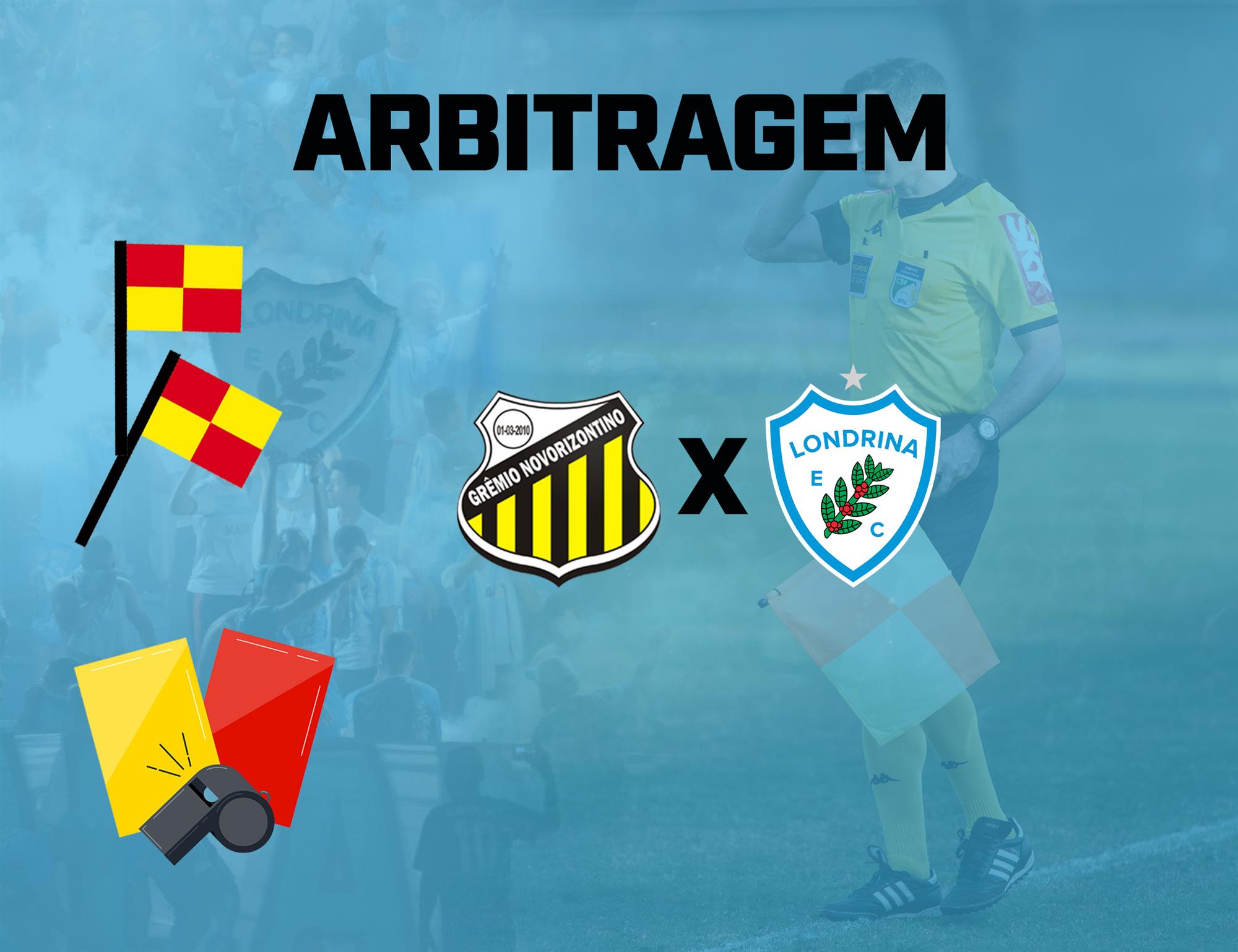 Equipe de arbitragem: Novorizontino x Londrina